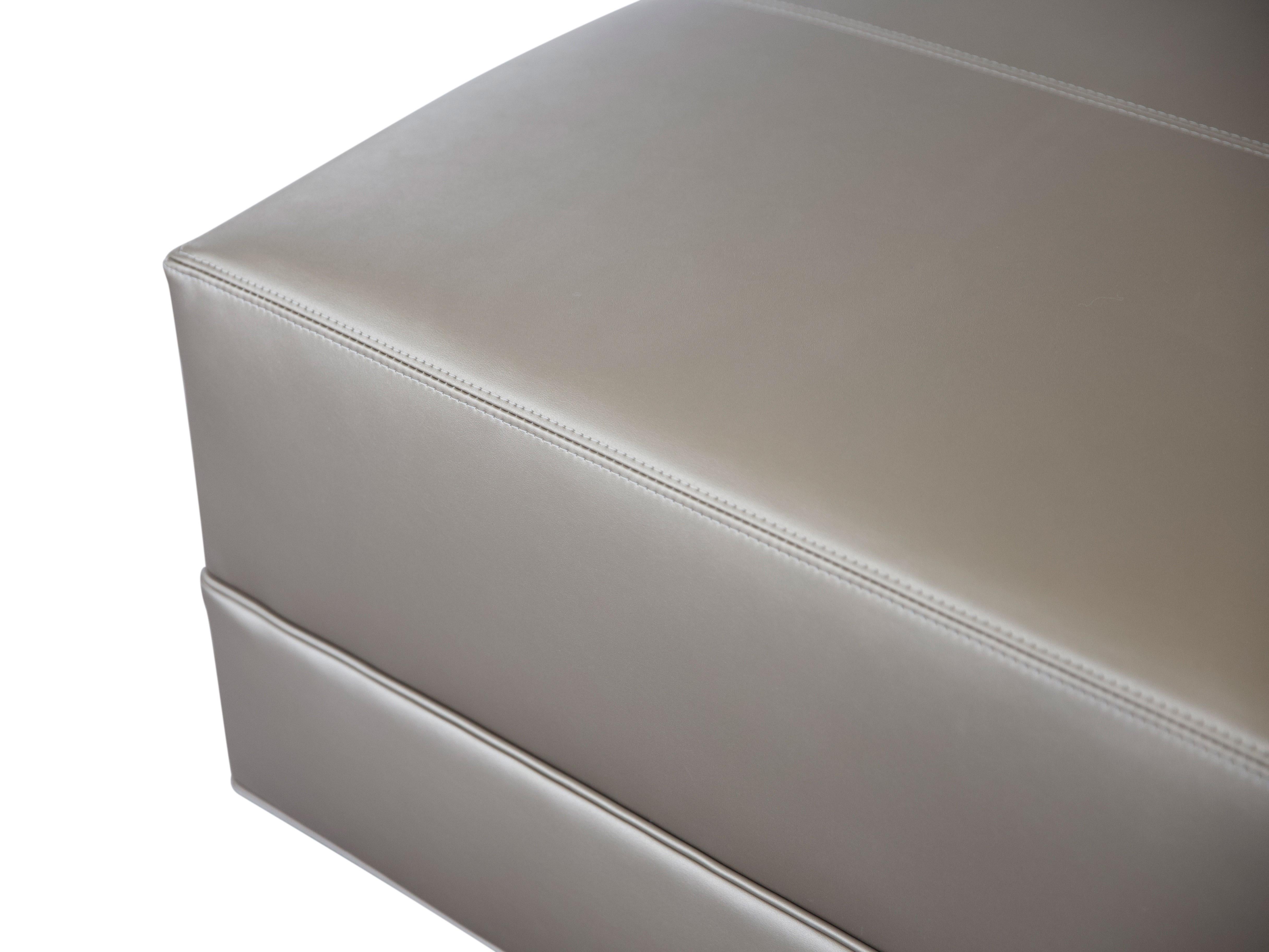 metallic ottoman