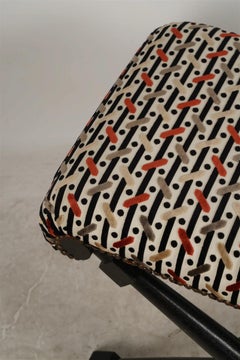 Upholstered Contemporary X-Frame Stool