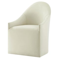 Upholstered Curved Back Dining Chair
