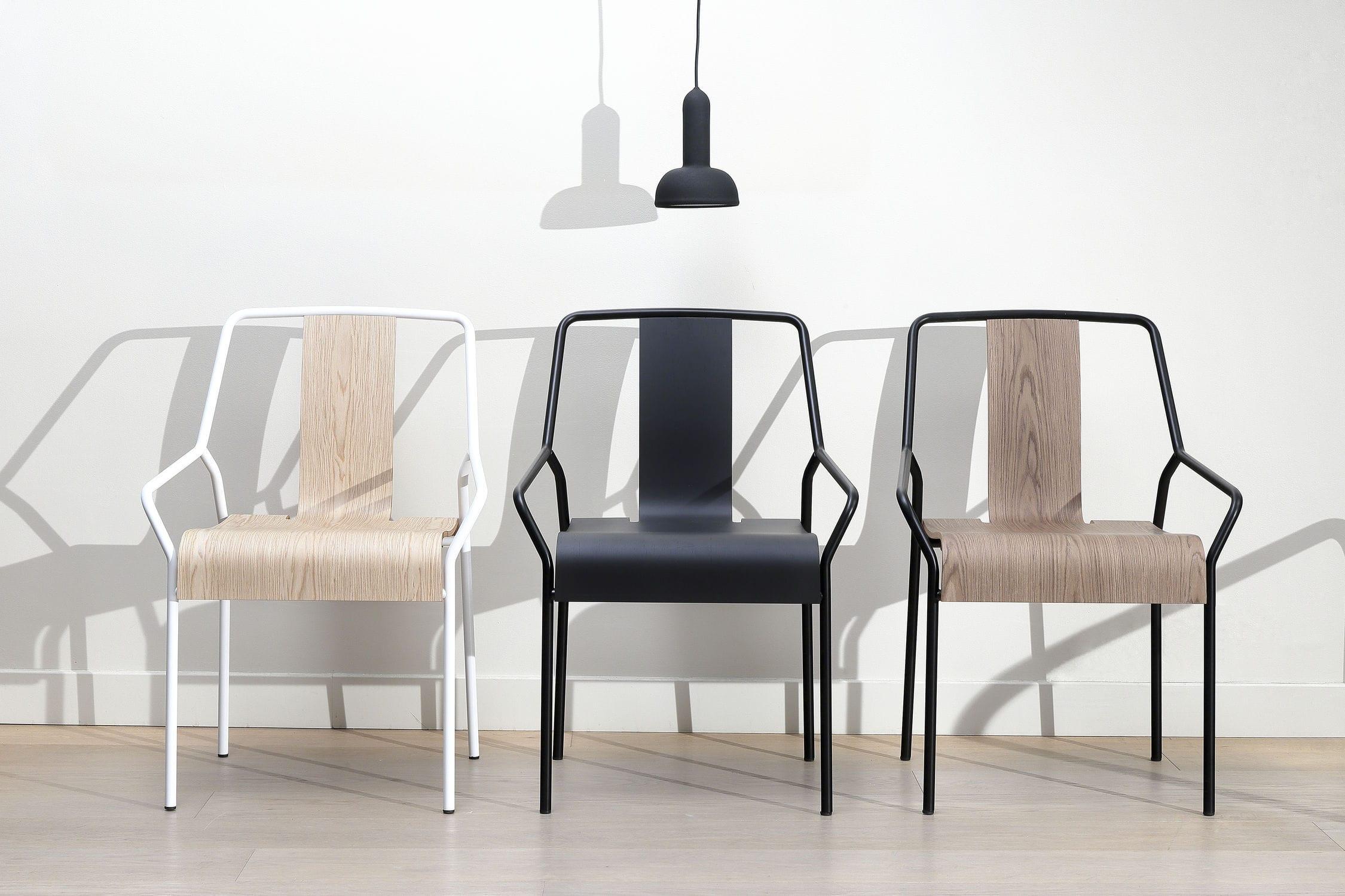 Contemporary Upholstered DAO Chair by Shin Azumi