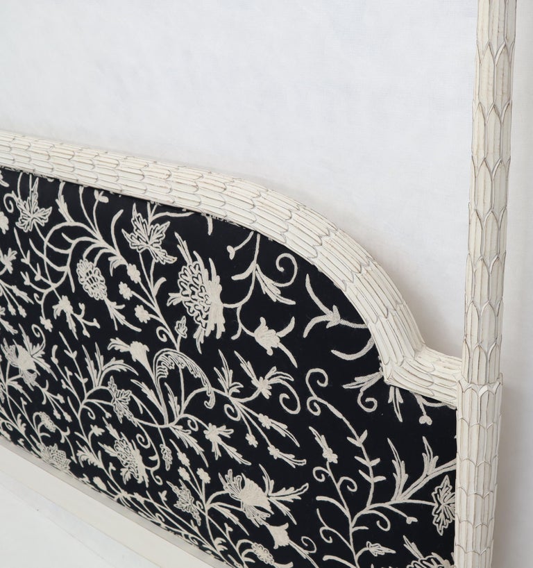 Upholstered Decorative Black and White Fabric King Size Poster ...