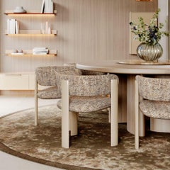 Upholstered Dolomites Chair in Wood and Fabric, Handmade by Stylish Club