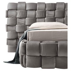 Upholstered Double Bed Mogg FLIRT - Grey Upholstered Double Bed Mogg FLIRT - Grey