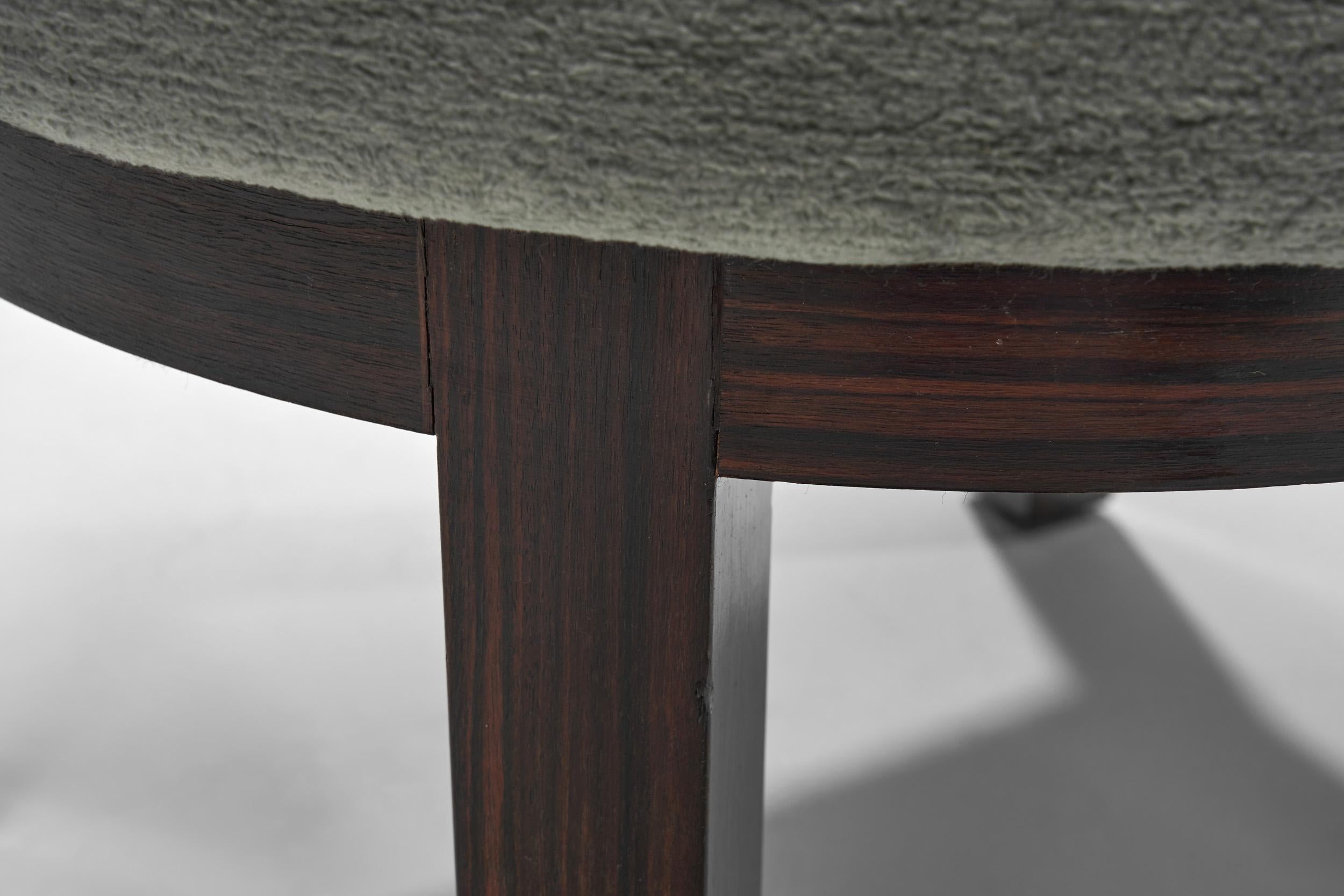 Upholstered Easy Chair with Calamander Wood, Europe 20th Century For Sale 8