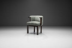 Upholstered Easy Chair with Calamander Wood, Europe 20th Century