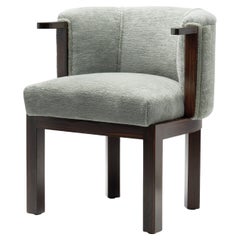 Upholstered Easy Chair with Calamander Wood, Europe 20th Century