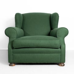 Poltrona inglese imbottita del XIX secolo