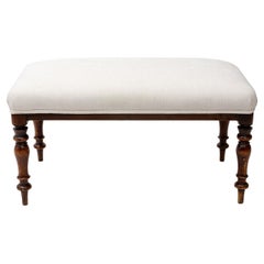 Upholstered English Country Bench