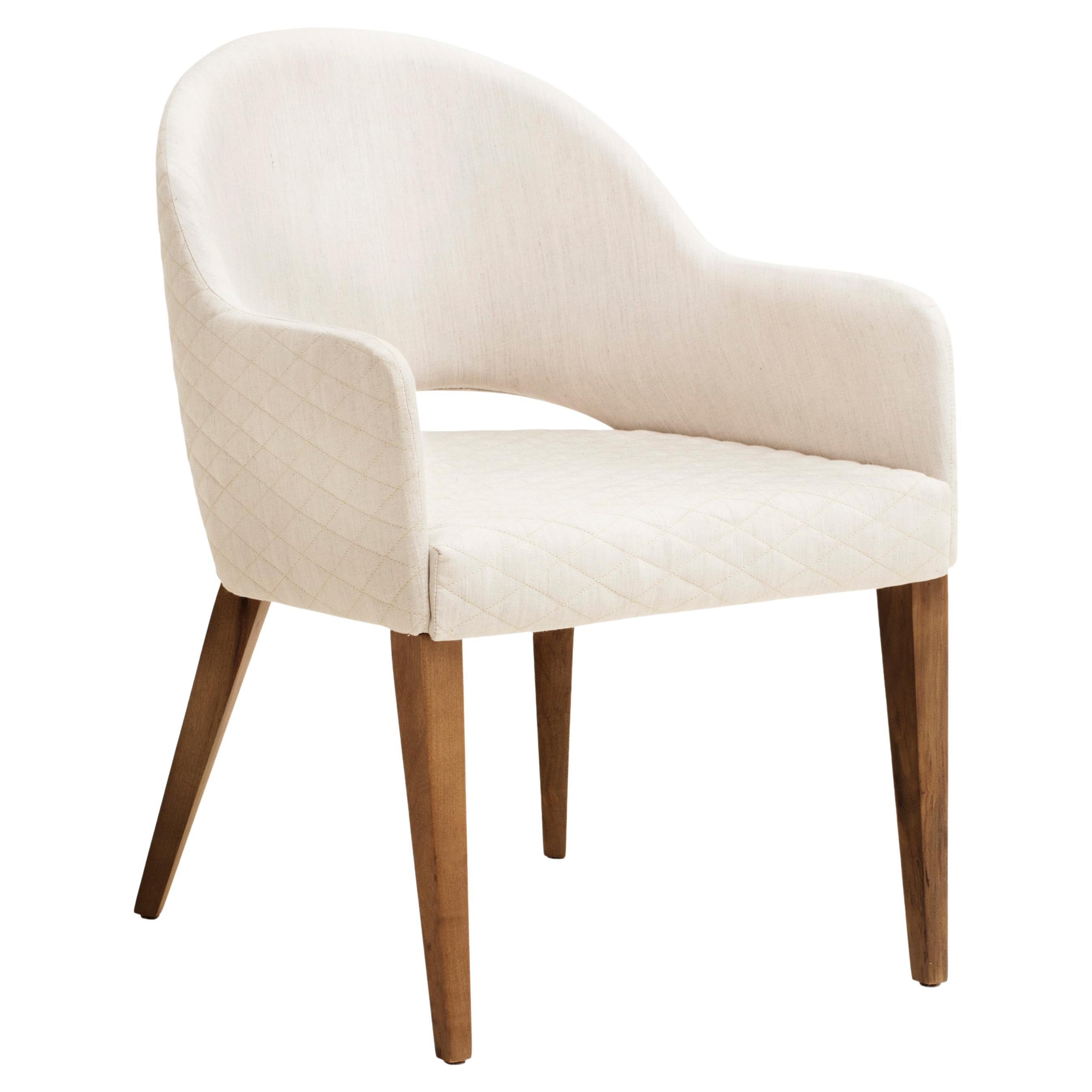 Upholstered Fabric, Wood Legs, Dining Chair Eco