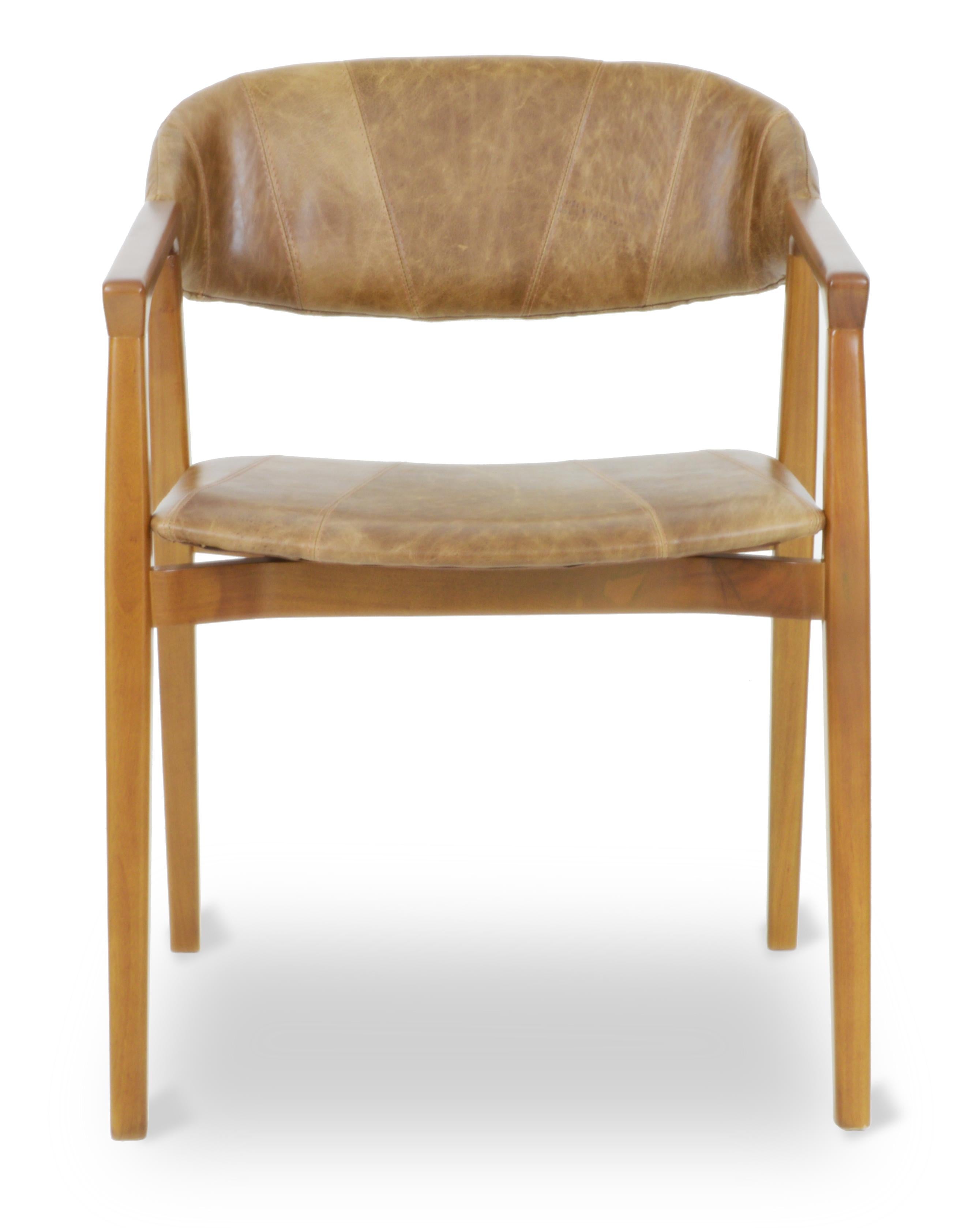 Dining Chair Elizabeth, Upholstered Fabric, Wood Legs For Sale 4