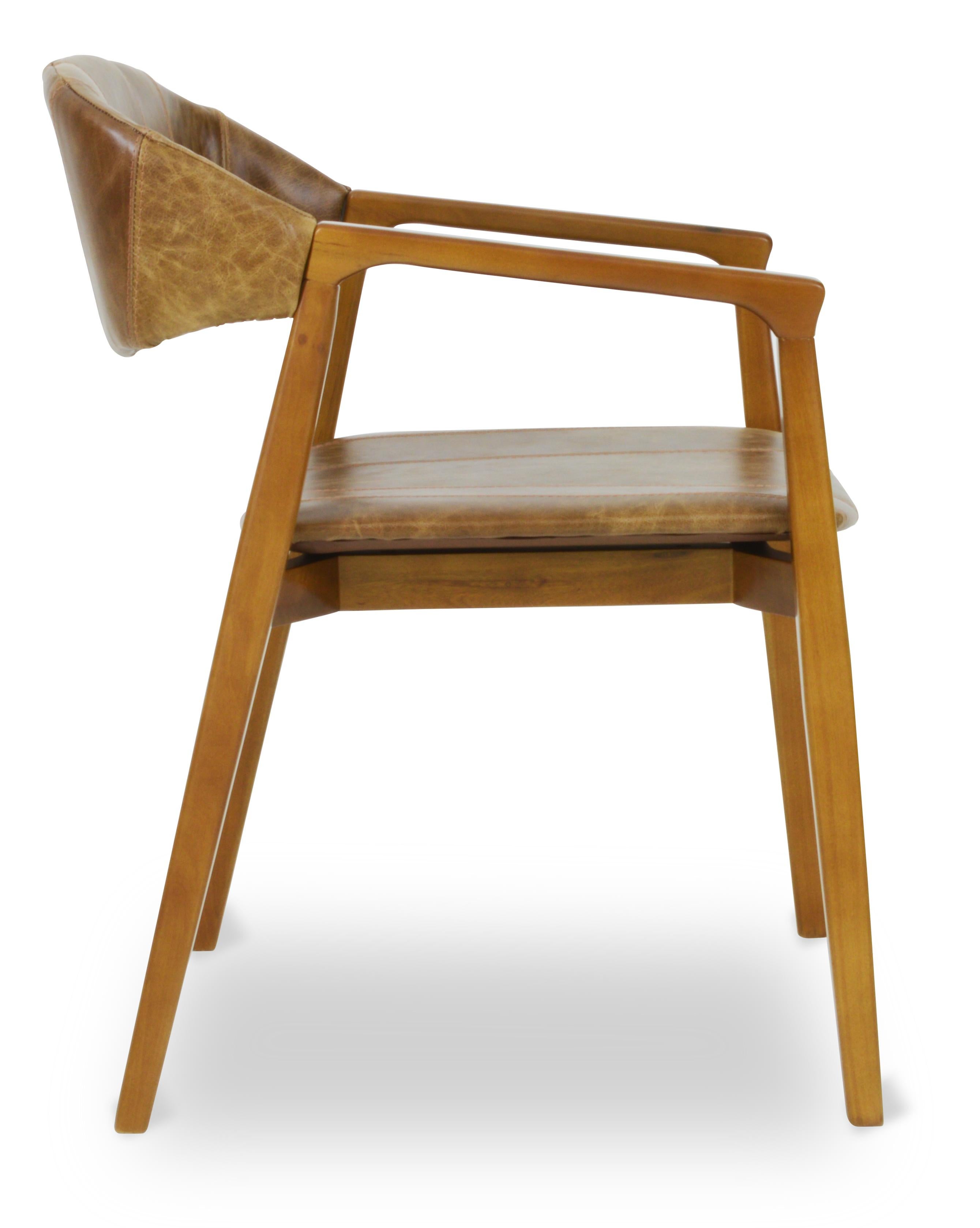 Dining Chair Elizabeth, Upholstered Fabric, Wood Legs For Sale 5