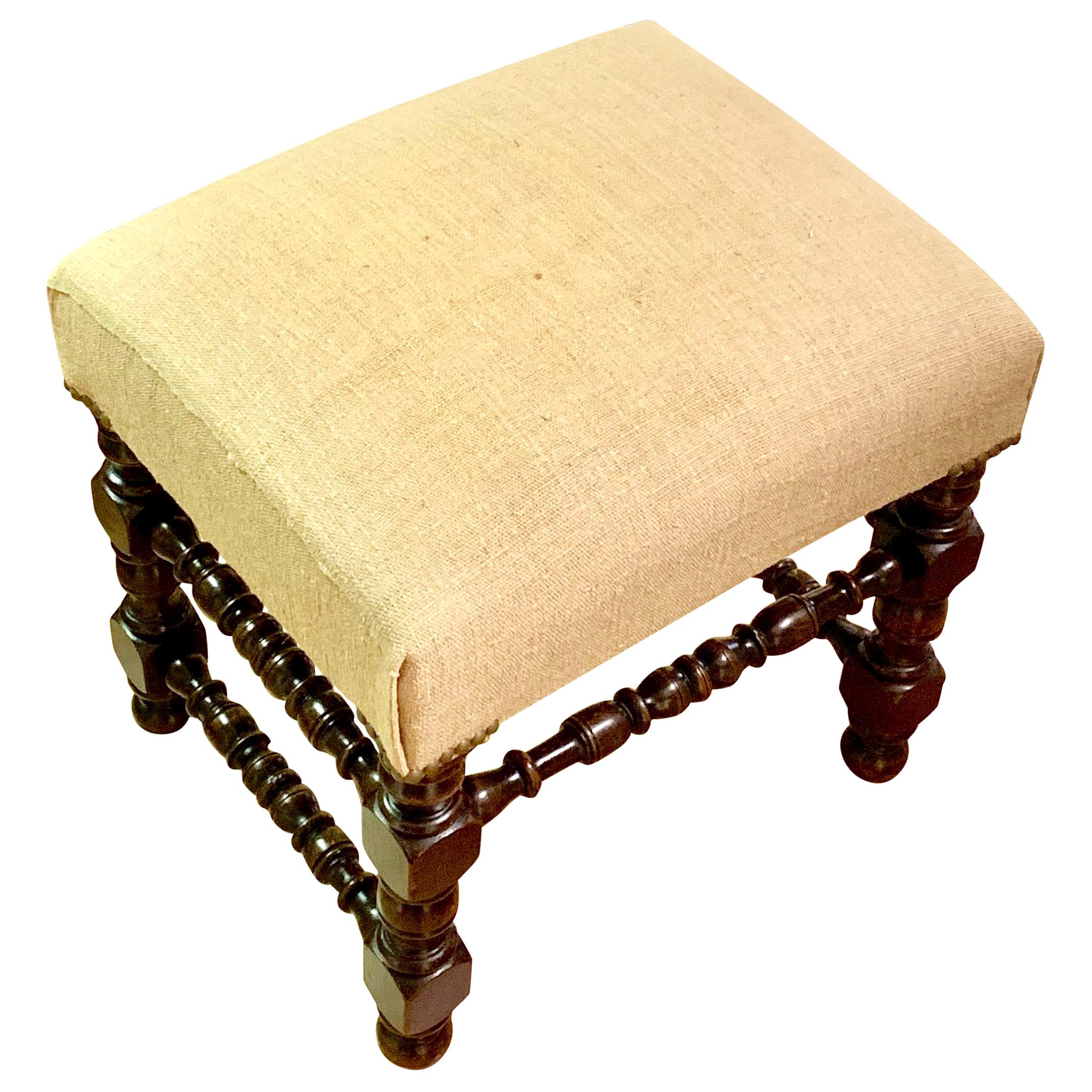 Upholstered Foot Stools, France, 19th Century