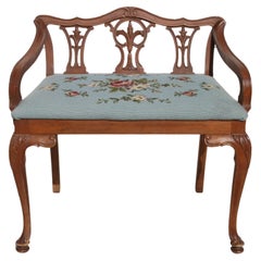 Upholstered French style Vanity Stool/Bench