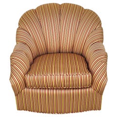 Upholstered Full Swivel Club Chair by Cameron Collection