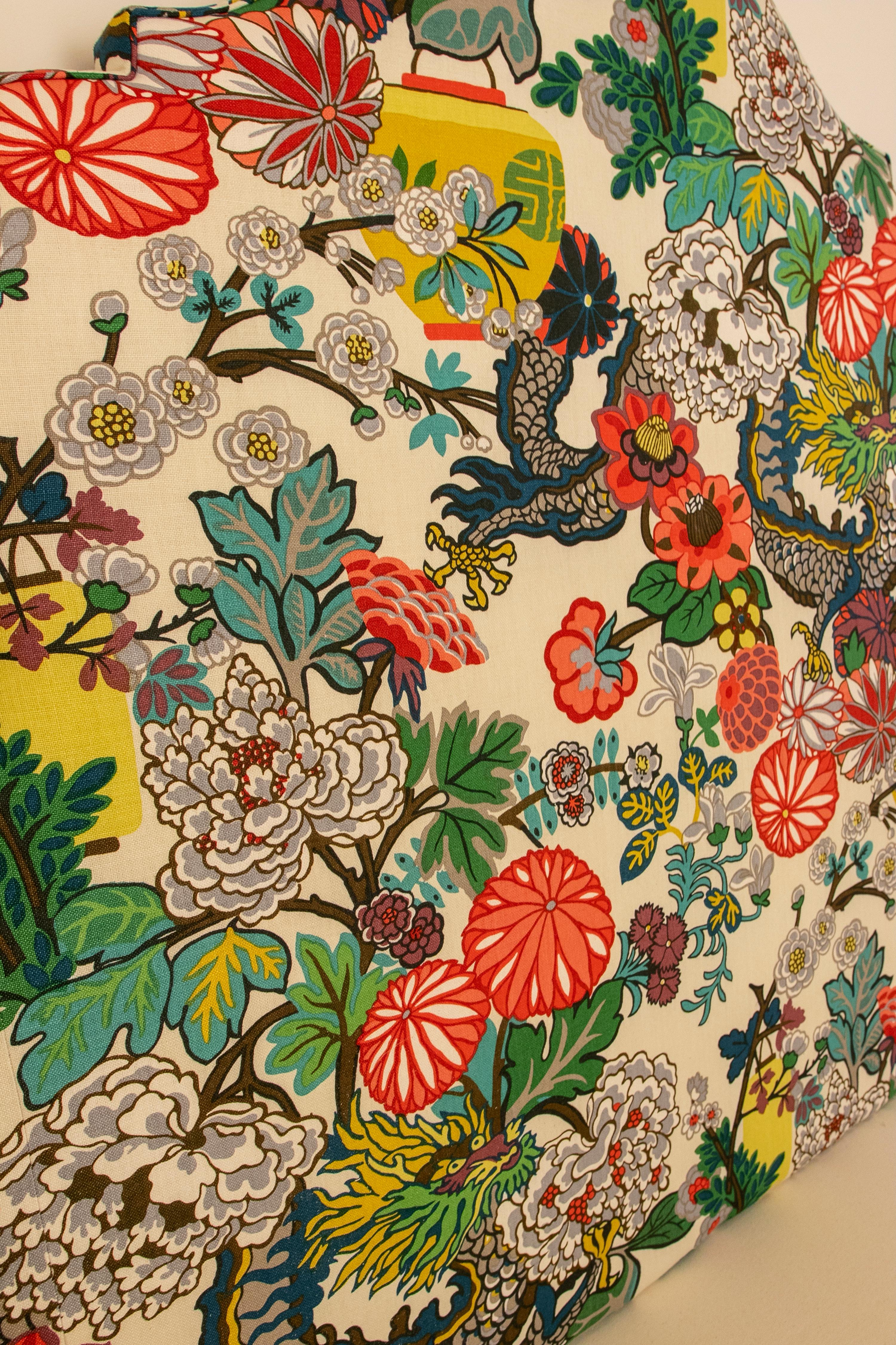 Fabric Upholstered Headboard with Schumacher Textil