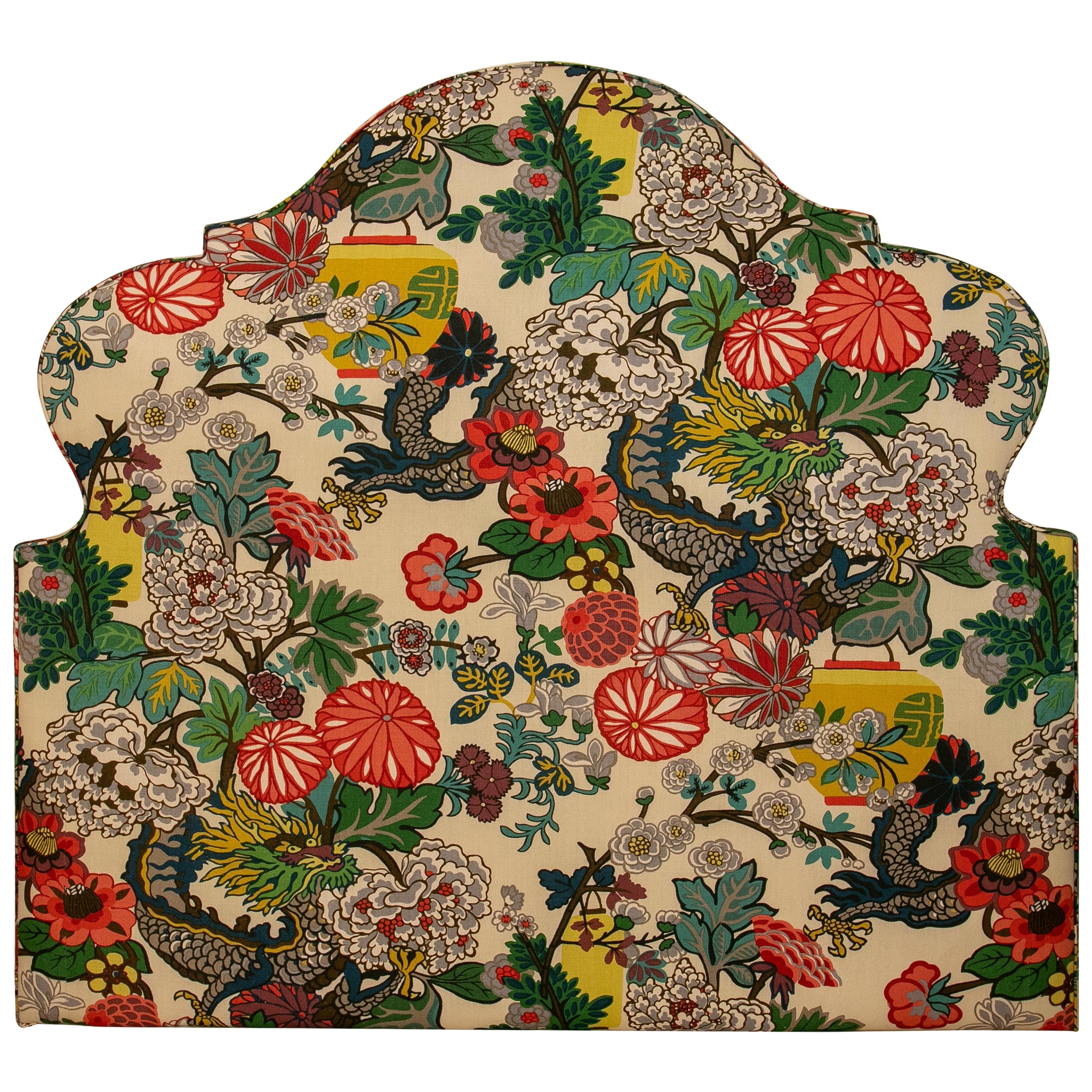 Upholstered Headboard with Schumacher Textil