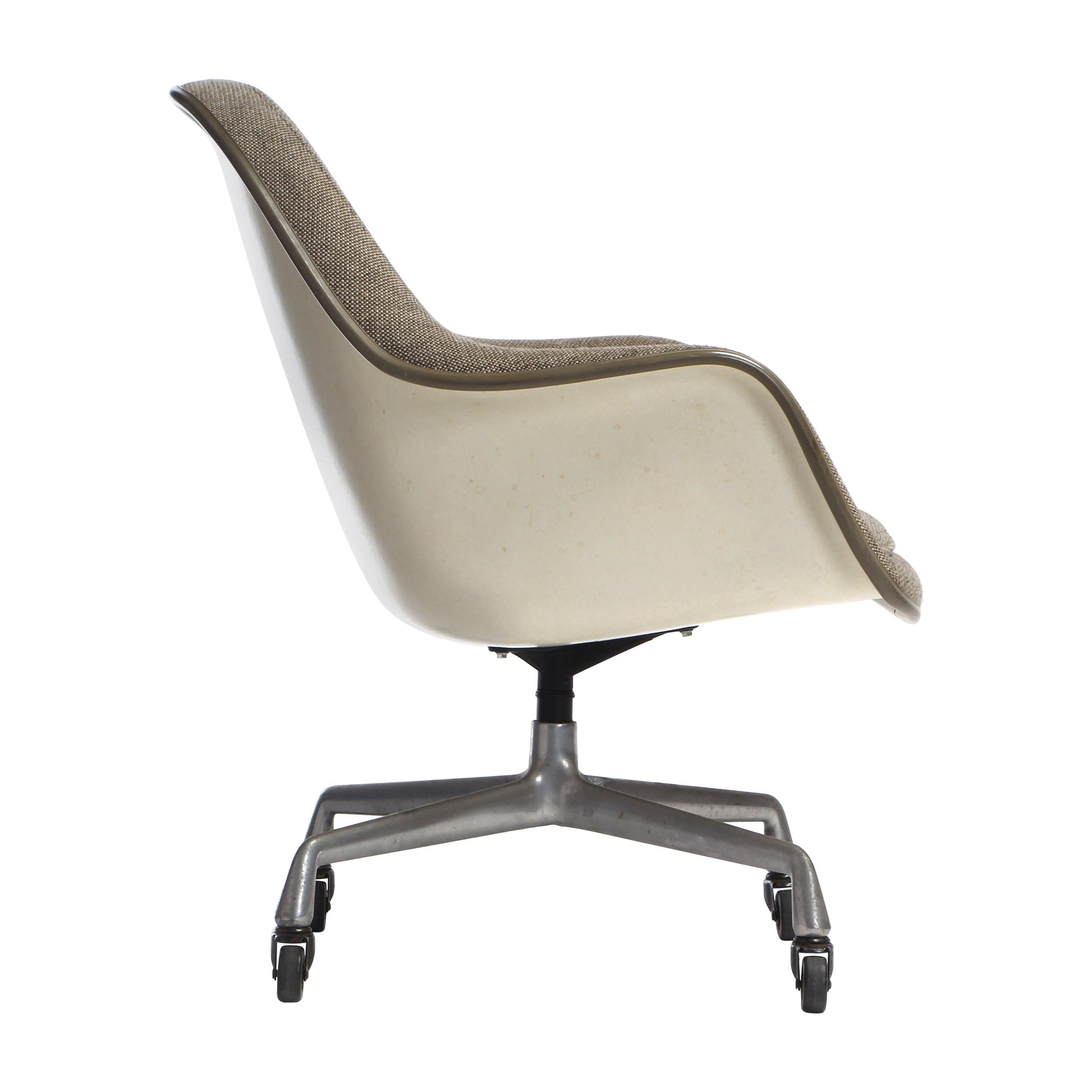 Upholstered High Back Shell Chair by Charles Eames for Herman Miller