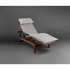 Upholstered in Soft Fabric Lenta Lounger Armchair by Madheke