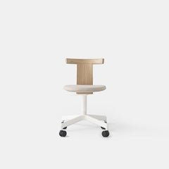 Upholstered Jiro Swivel Chair with Casters by Resident