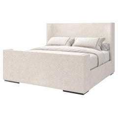 Upholstered King Size Minimalist Bed