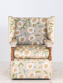 Upholstered Knowle Style Armchair, England Early 20th C.