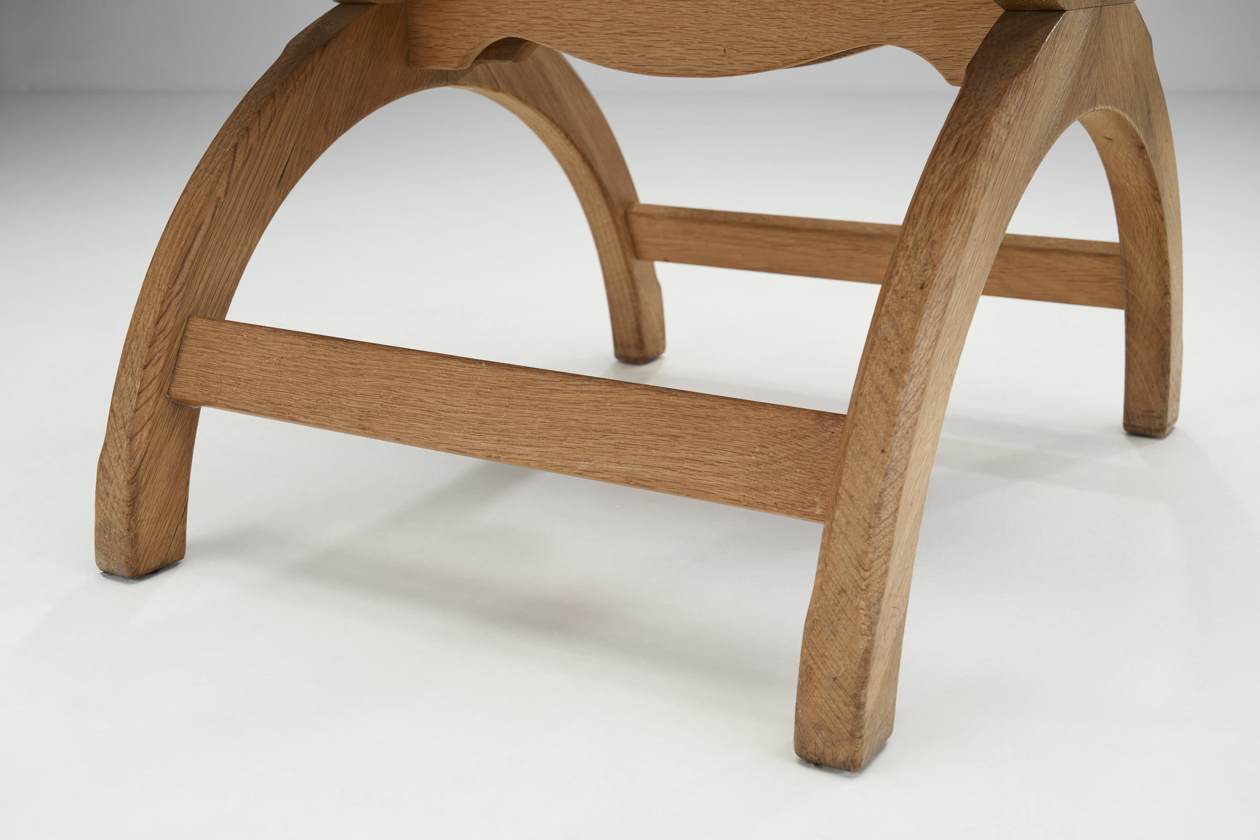 Upholstered Kurul Chair by Henning Kjærnulf for EG Kvalitetsmøbel, Denmark 1960s For Sale 8