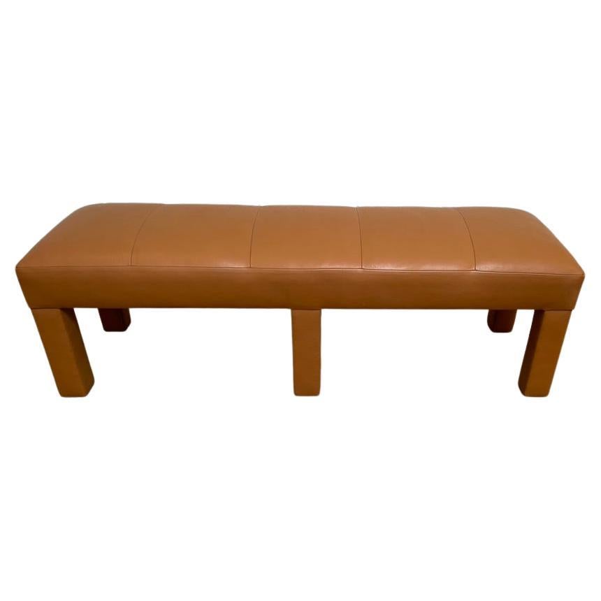 Randolph and Hein Upholstered Leather Bench