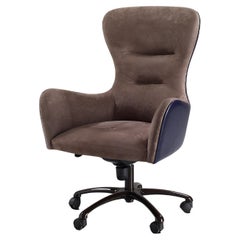 Upholstered, Leather, Gianpier Office Chair Swivel