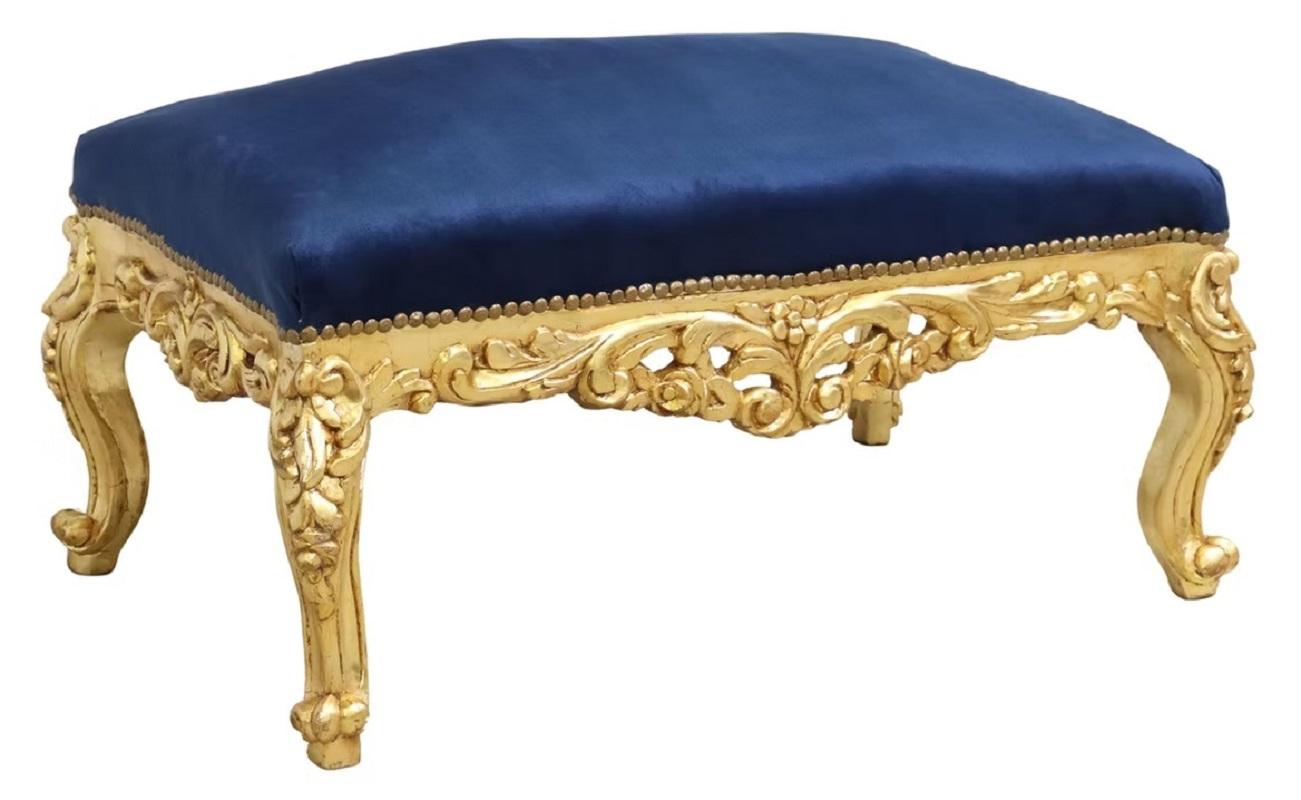 20ième siècle Tabouret rembourré en bois doré de style Upholstering, 20e siècle en vente