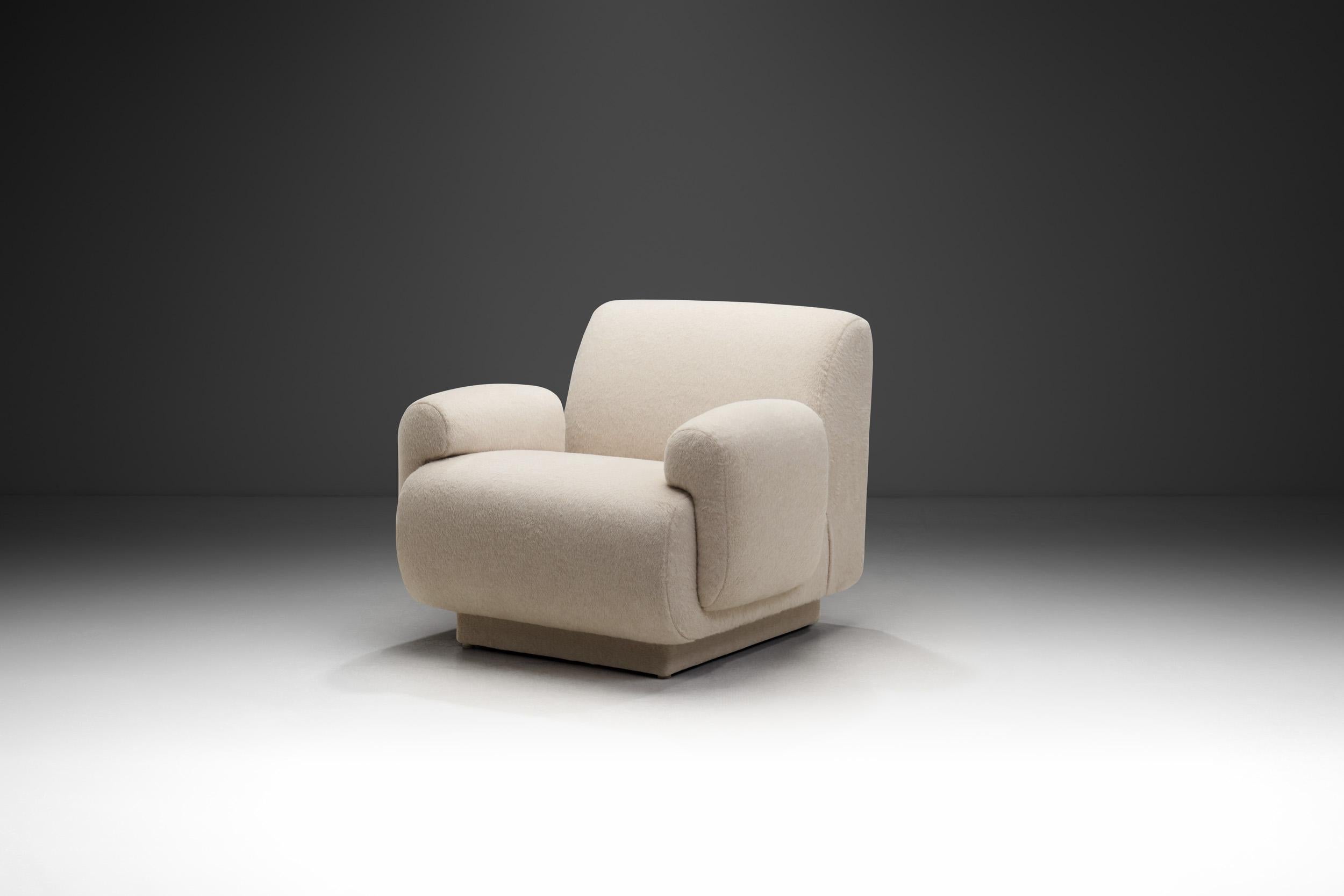 Upholstered Lounge Chair by Eberhard Geißler, Germany 1974 In Good Condition In Utrecht, NL