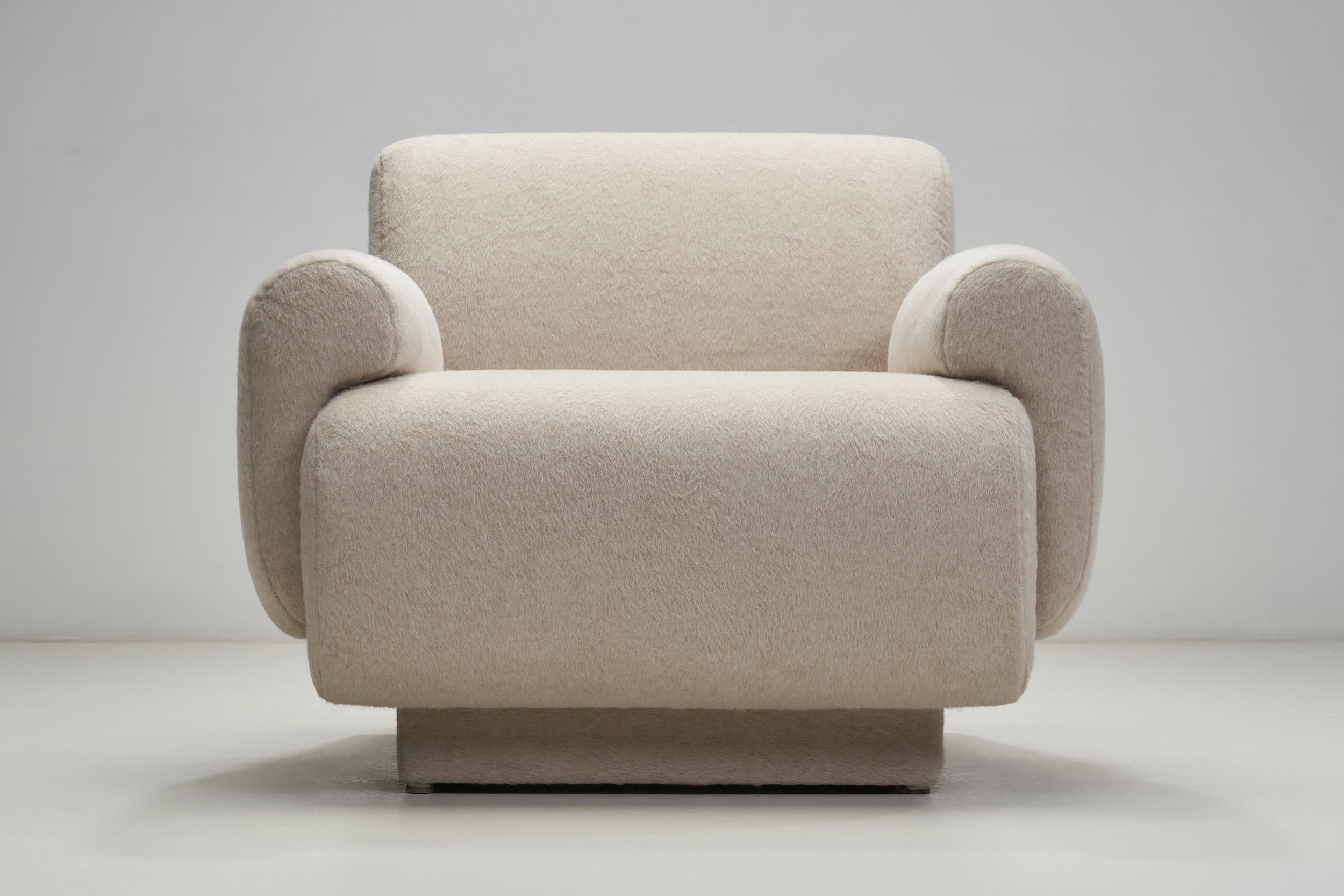 Upholstered Lounge Chair by Eberhard Geißler, Germany 1974 2