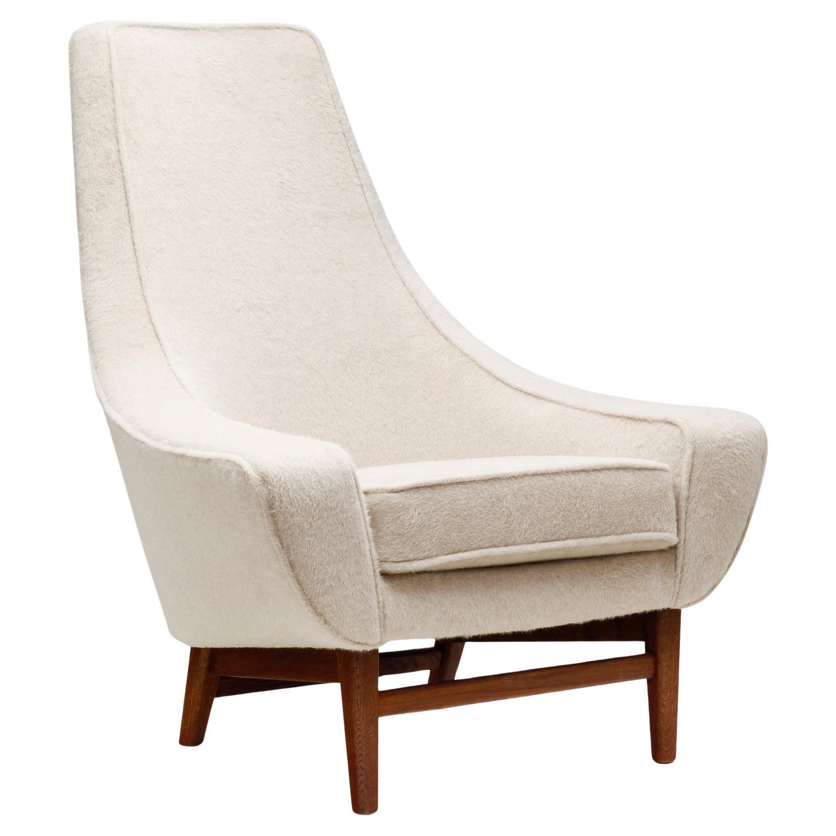 Upholstered Lounge Chair by Folke Jansson for Wincrantz Skövde, Sweden 1960s For Sale