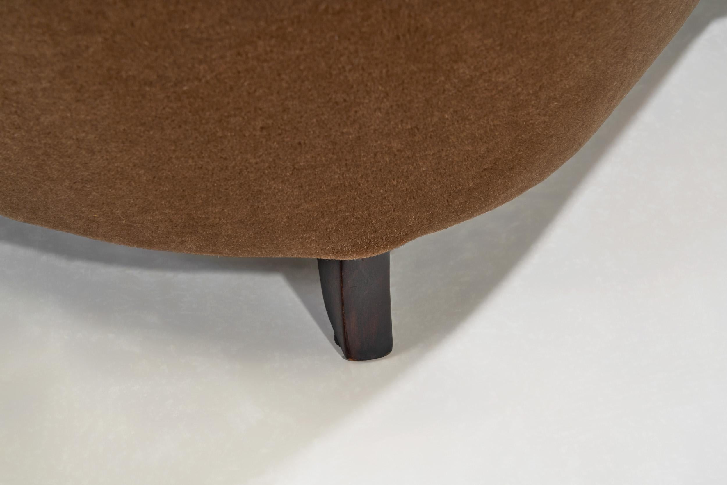 Upholstered Mid-Century Modern Armchair, Europe 20th Century 12