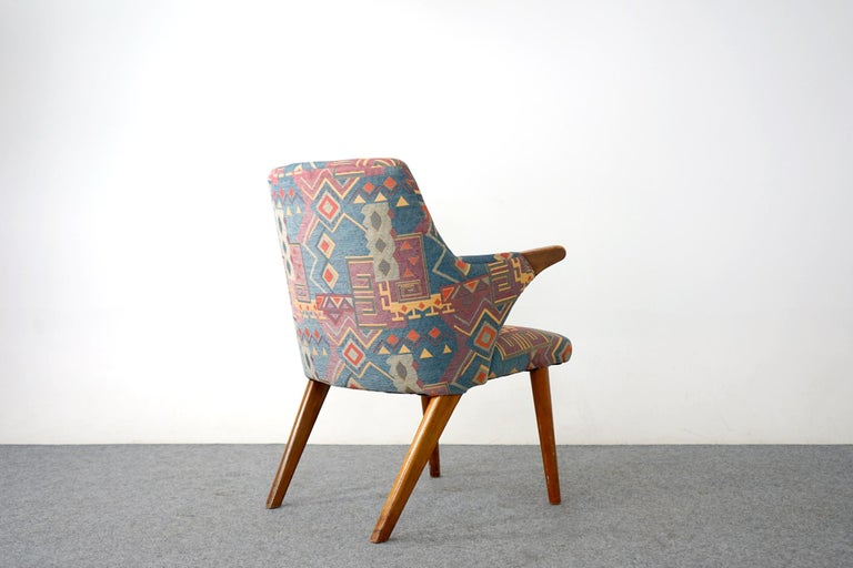 Mid-20th Century Upholstered Mid-Century Modern Danish Lounge Chair