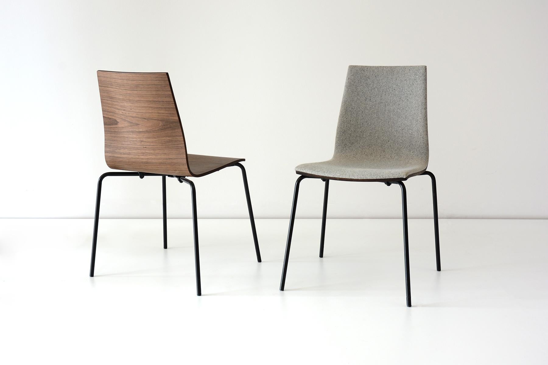 Modern Upholstered Oak Wallace Chair by Hollis & Morris
