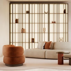 Upholstered Organic Dolomites Armchair in Fabric, Handmade by Stylish Club