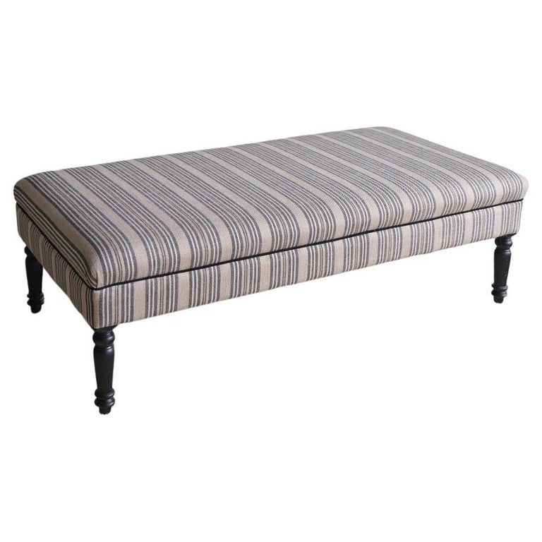 Upholstered Ottoman For Sale at 1stDibs