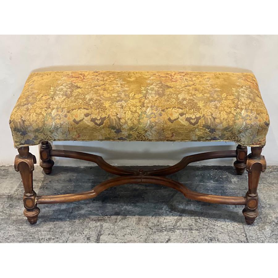 French Upholstered Ottoman, FR-0692 For Sale