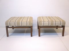 Upholstered Ottomans / Stools in the Style of Harvery Probber