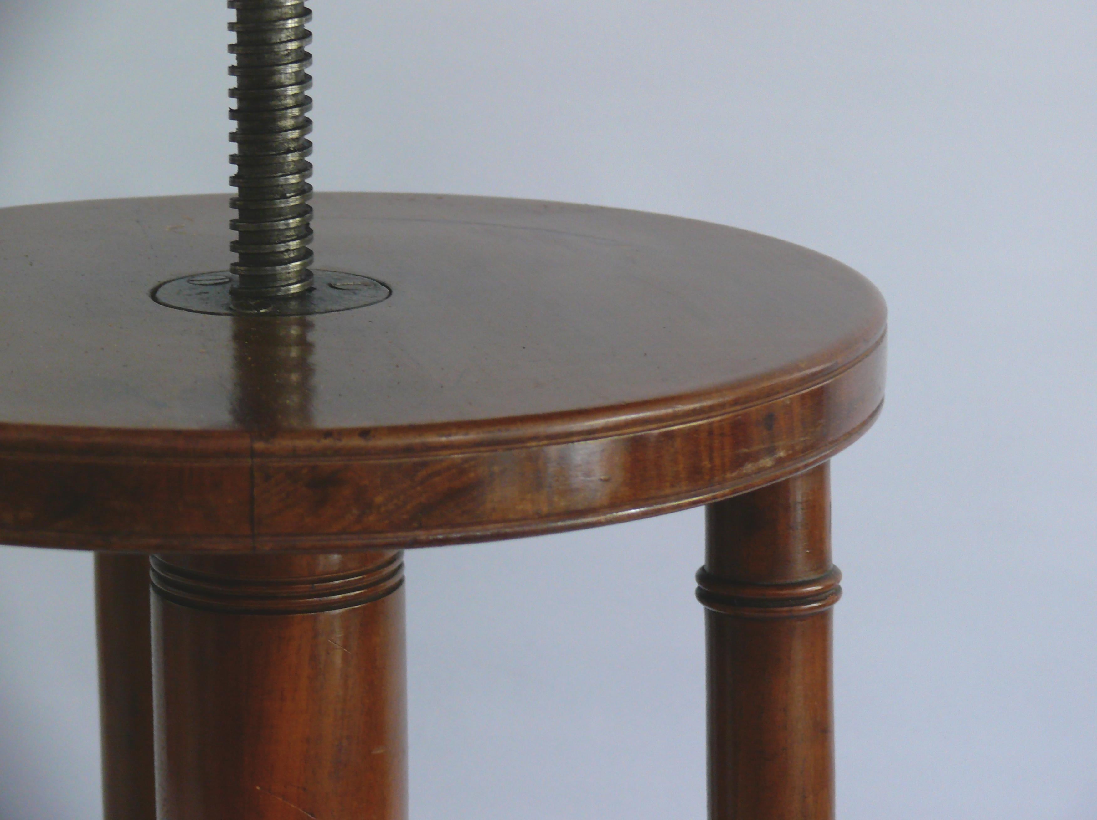 20th Century Upholstered Piano Stool / Swivel Stool, Germany 1900-1950 For Sale