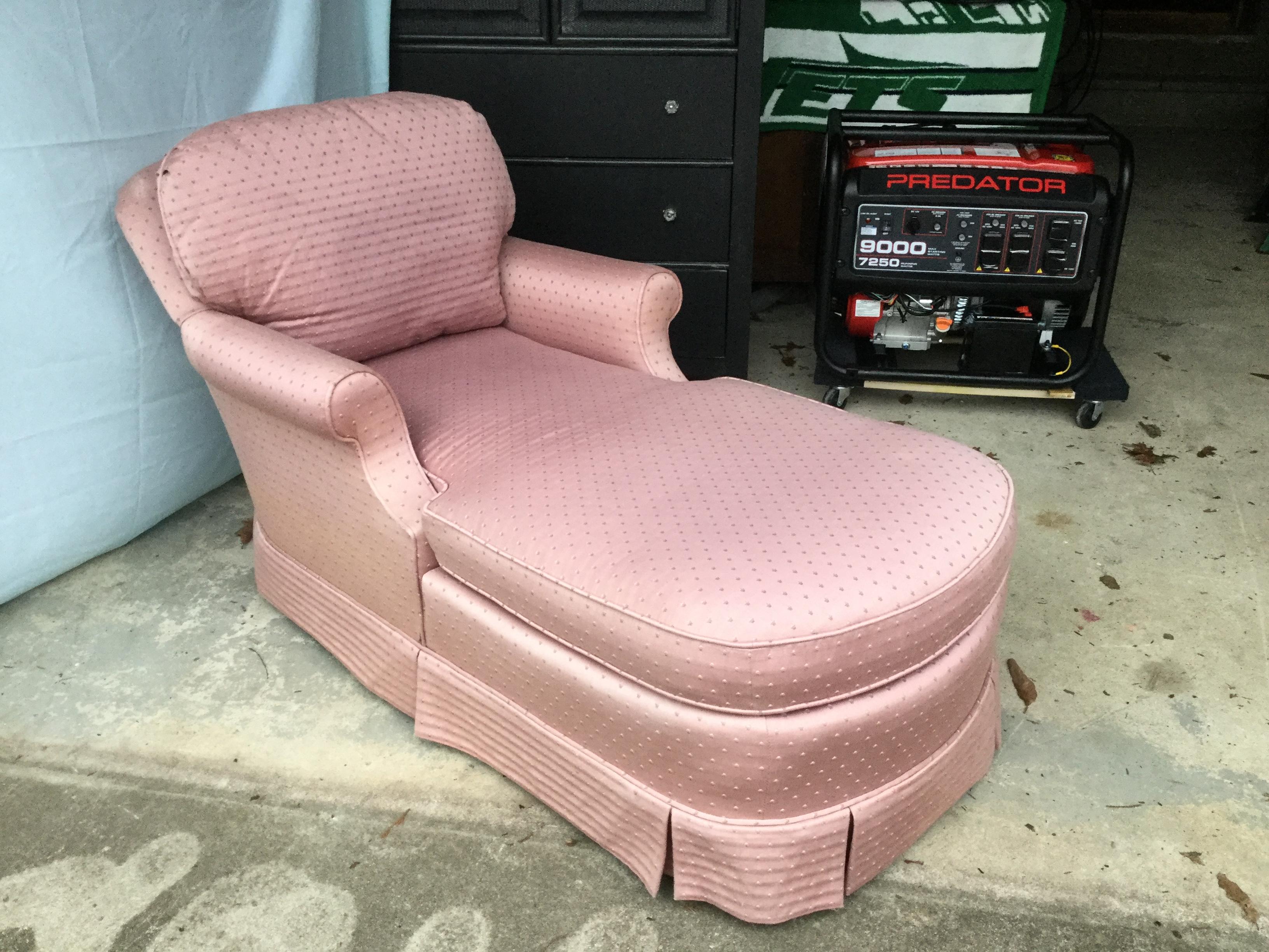 skirted chaise lounge