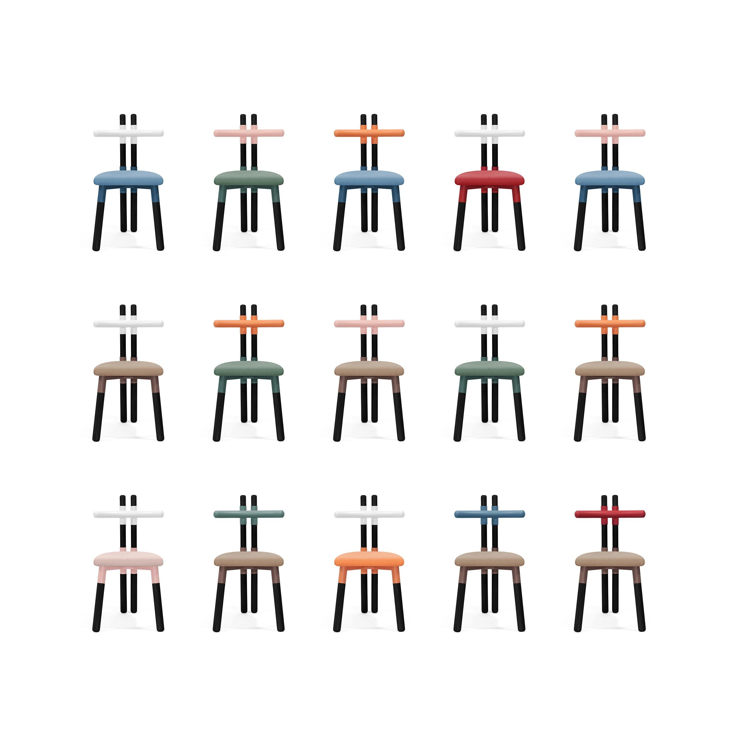 Gepolsterter PK12-Stuhl mit zweifarbiger Stahlstruktur und ebonisierten Beinen von Paulo Kobylka im Angebot 9