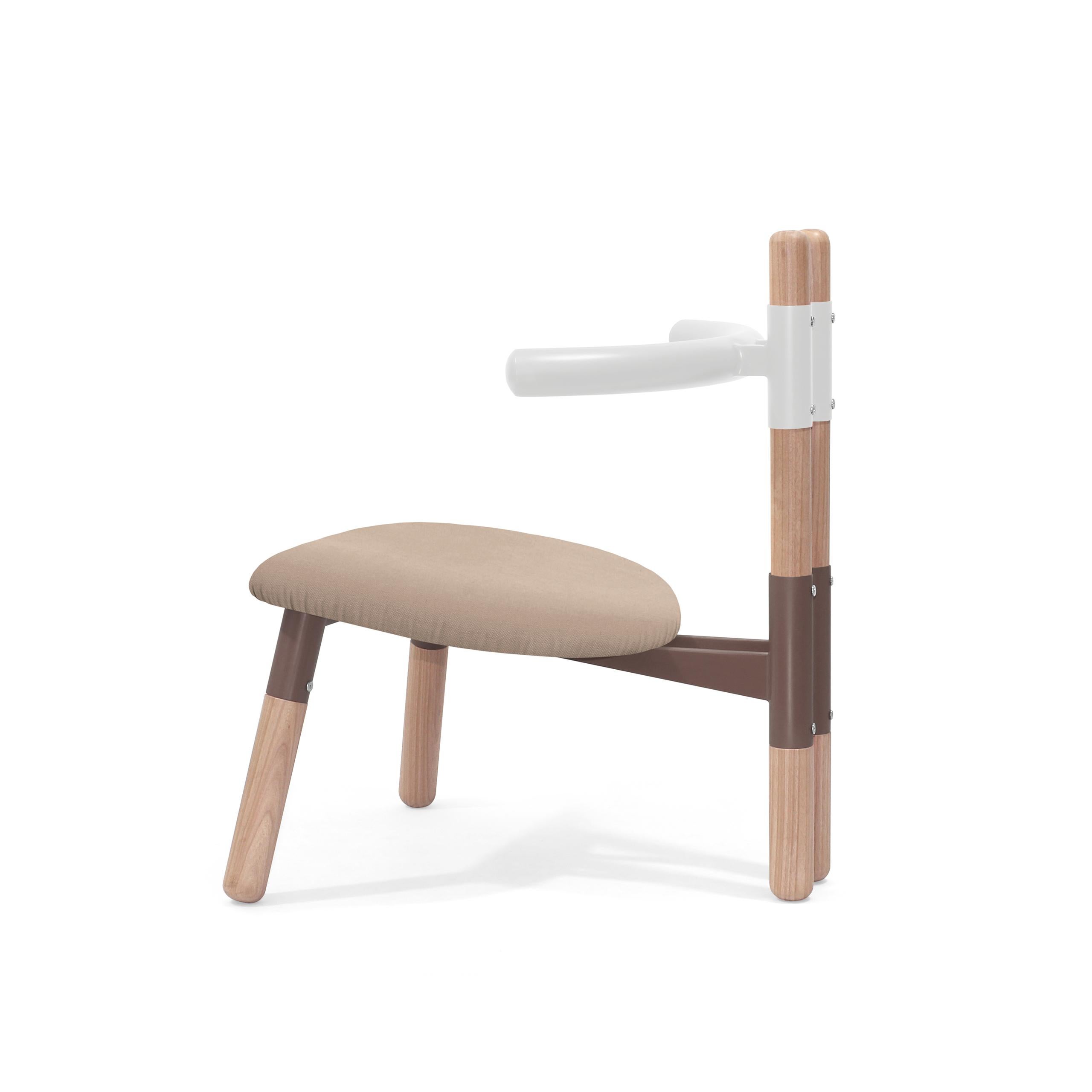 Upholstered PK13 Armchair, Bicolor Steel Structure & Wood Legs by Paulo Kobylka For Sale 3
