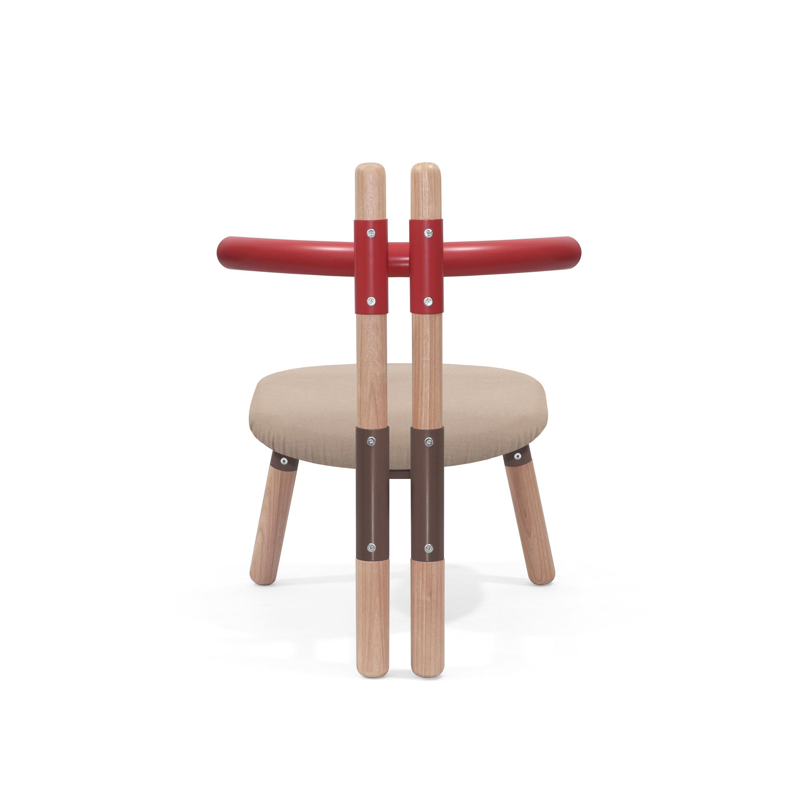 Gepolsterter PK13-Sessel, zweifarbige Stahlstruktur und Holzbeine von Paulo Kobylka im Angebot 8