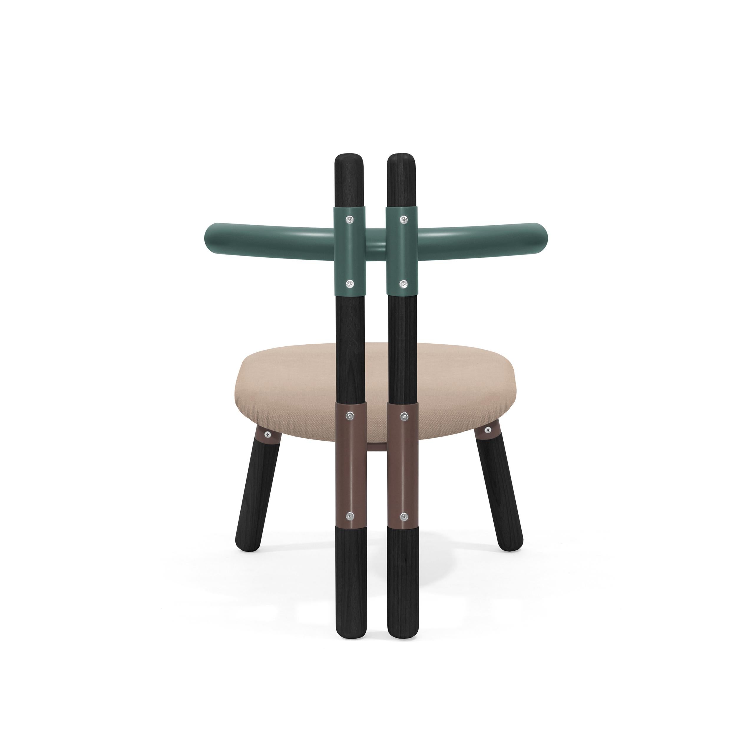 Upholstered PK13 Armchair, Bicolor Structure & Ebonized Legs by Paulo Kobylka For Sale 3