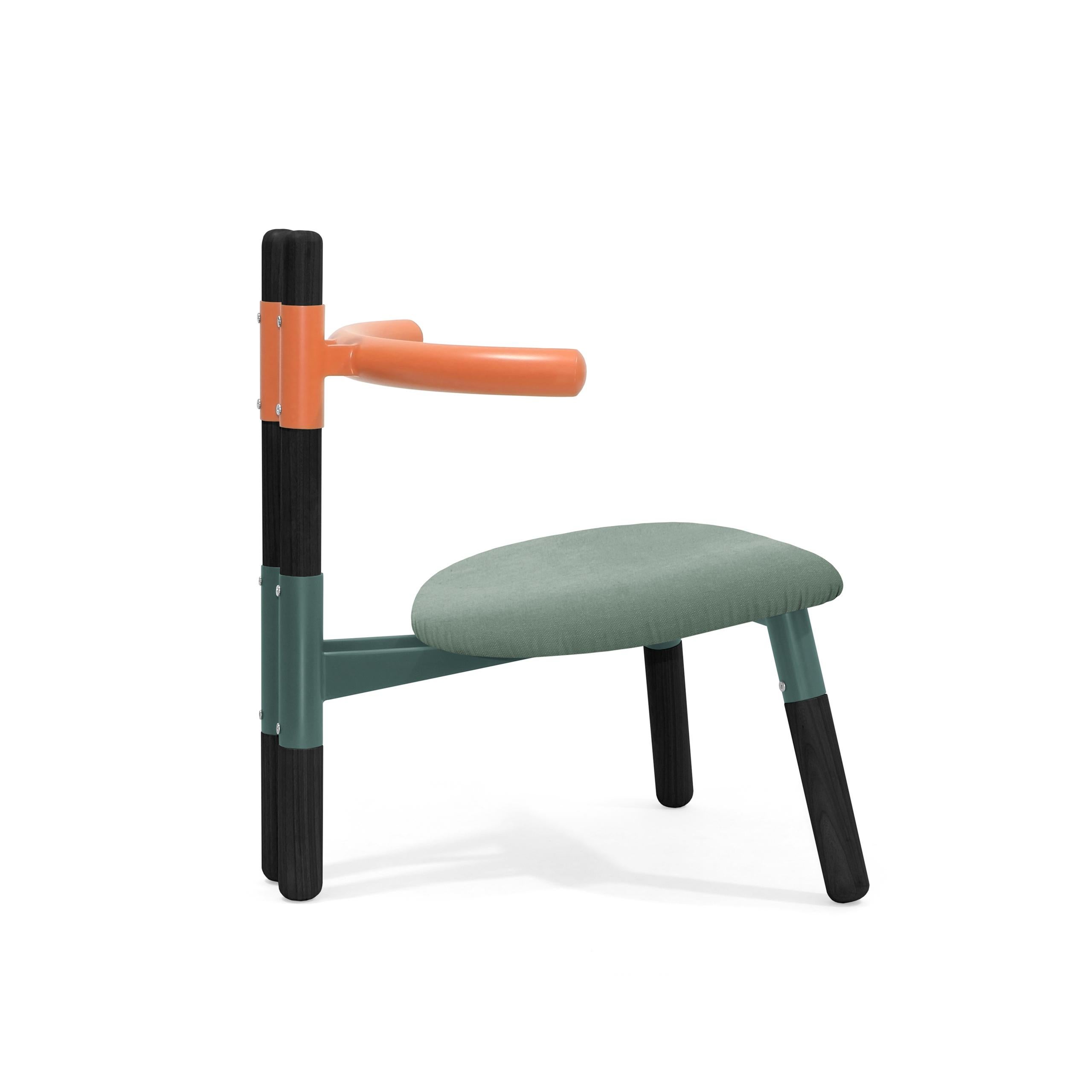 Upholstered PK13 Armchair, Bicolor Structure & Ebonized Legs by Paulo Kobylka For Sale 4