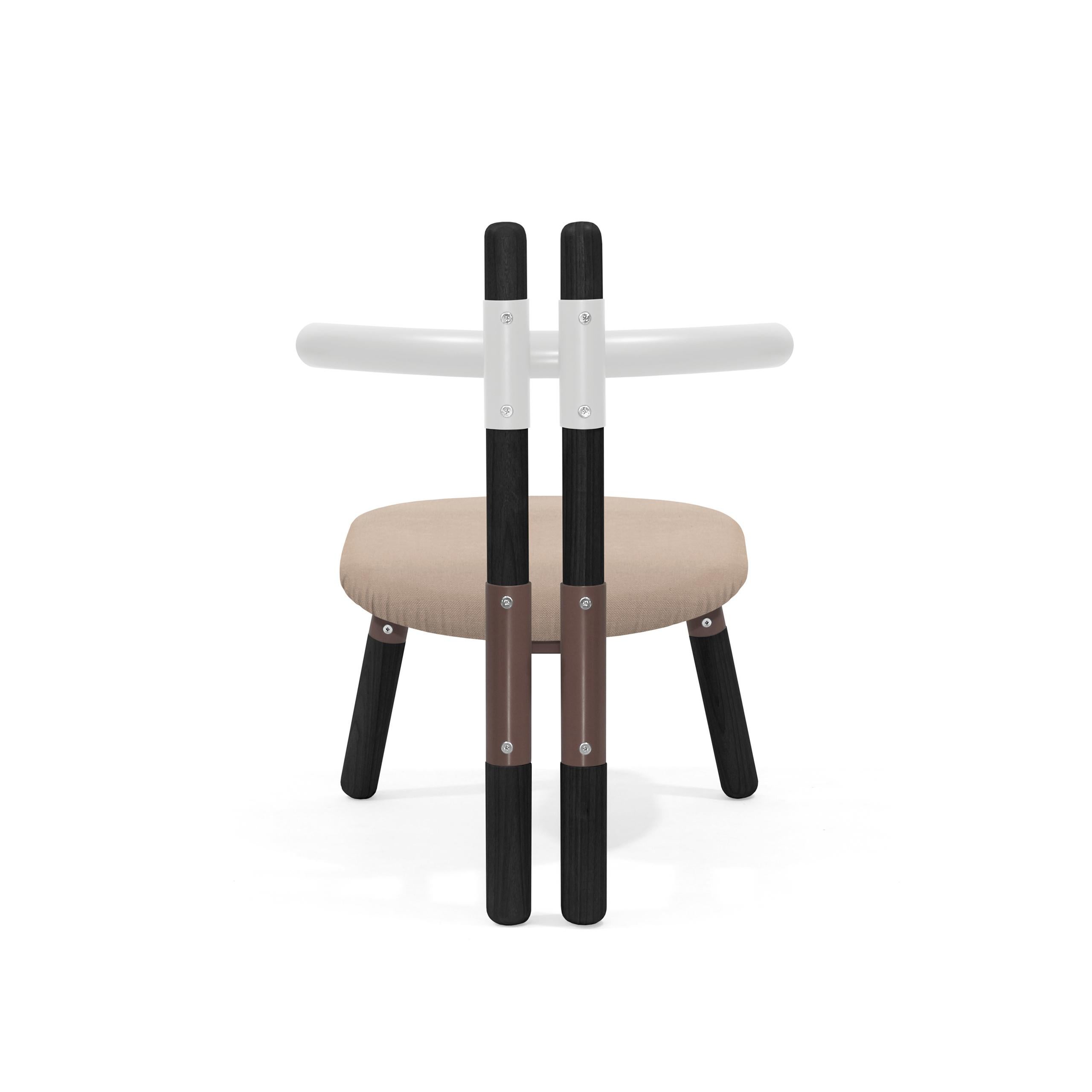 Modern Upholstered PK13 Armchair, Bicolor Structure & Ebonized Legs by Paulo Kobylka For Sale
