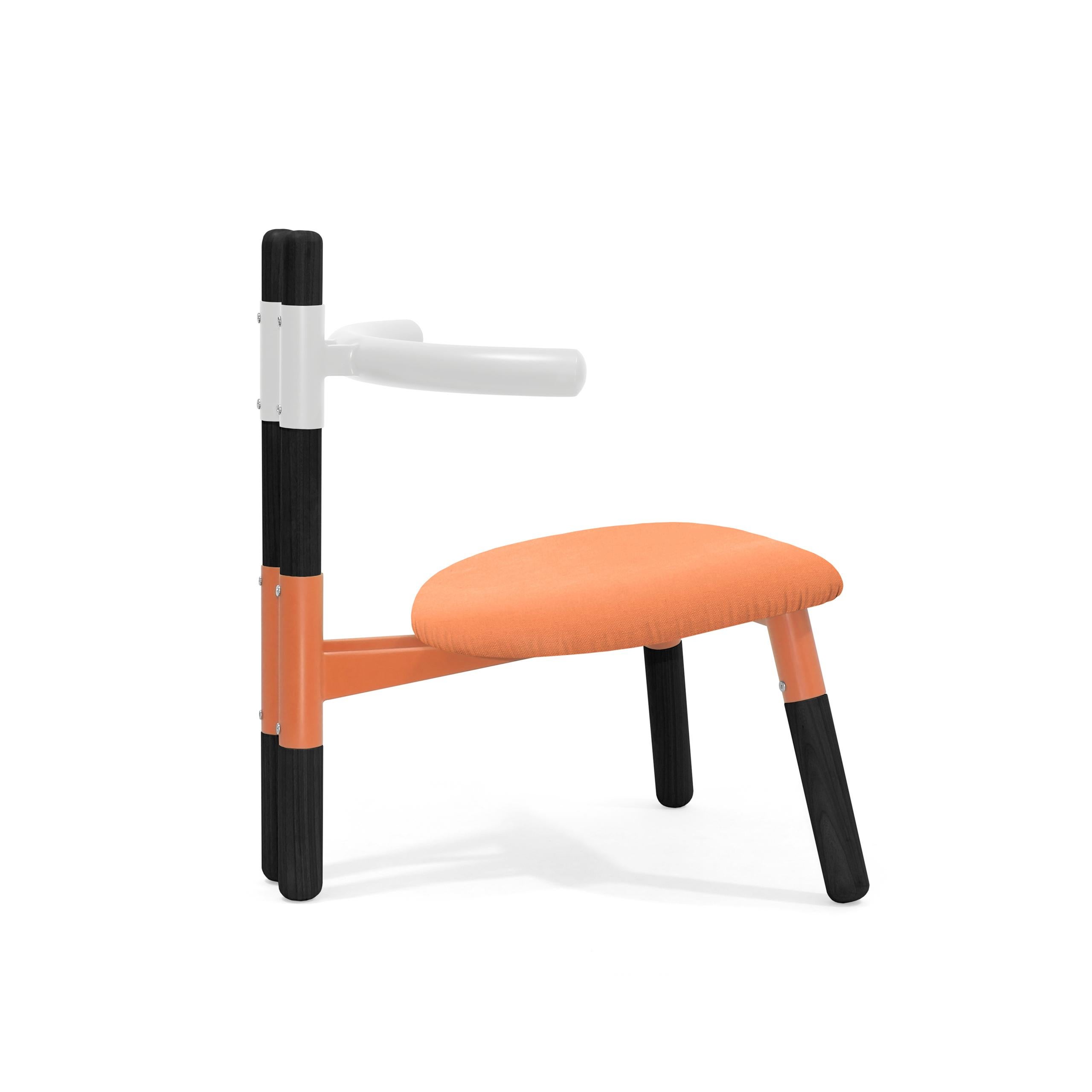 Steel Upholstered PK13 Armchair, Bicolor Structure & Ebonized Legs by Paulo Kobylka For Sale