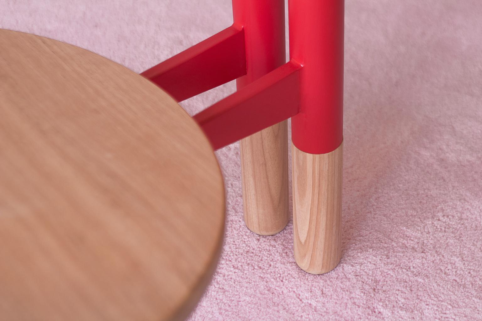 Upholstered PK13 Armchair, Steel Structure & Ebonized Wood Legs by Paulo Kobylka For Sale 4
