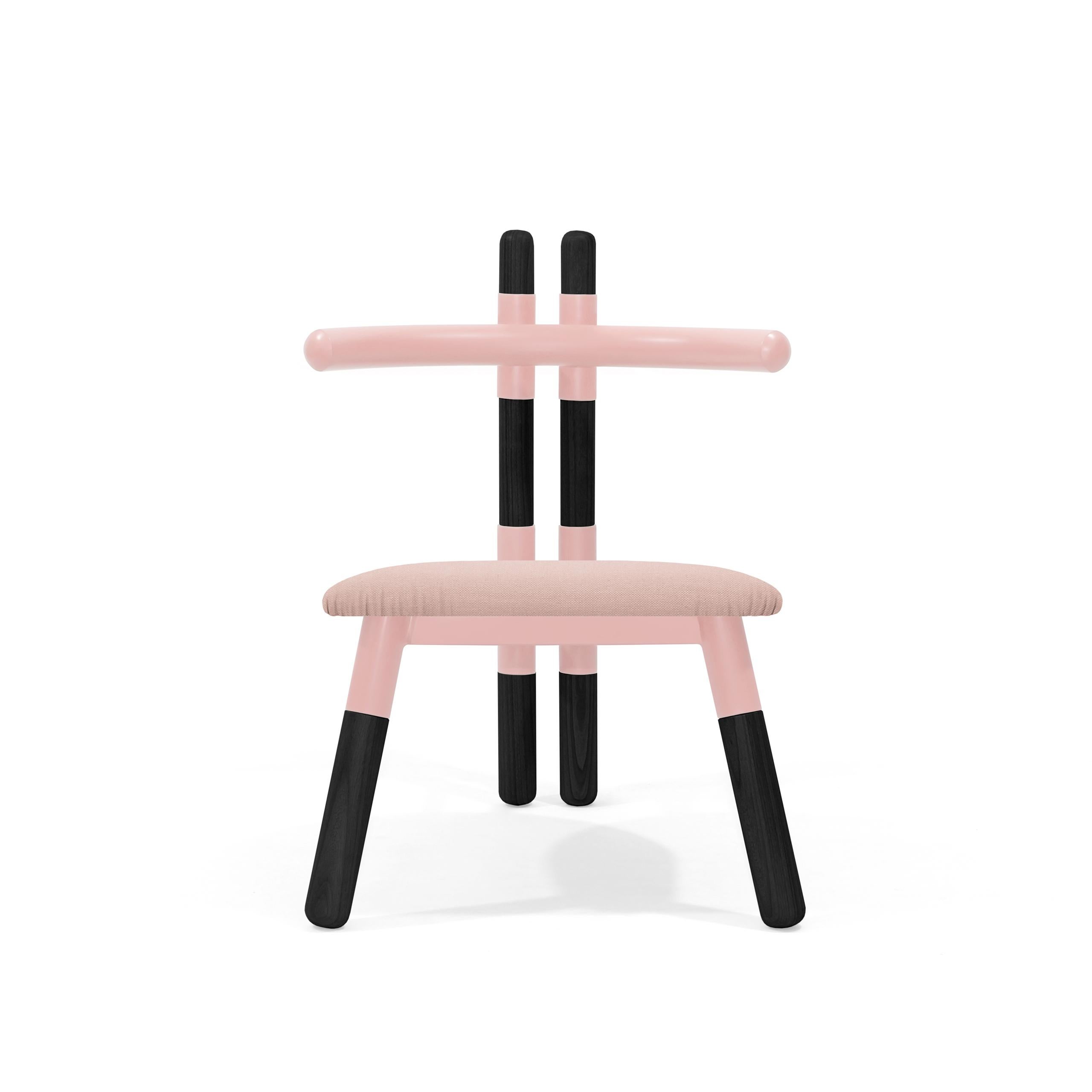 Upholstered PK13 Armchair, Steel Structure & Ebonized Wood Legs by Paulo Kobylka For Sale 1